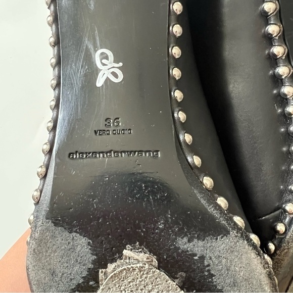 Alexander Wang Eri Studded Leather Ankle Boots In Black - Picture 15 of 16